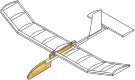 Схематическая авиамодель планер Схемка